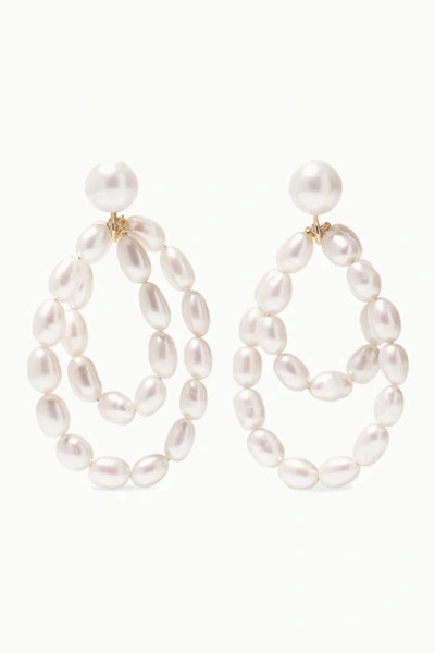 Natasha Schweitzer Coco 9-karat Gold Pearl Earrings