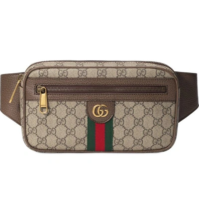 Gucci Canvas Belt Bag In B.eb/n.acero/vrv