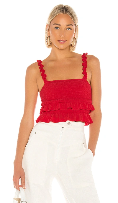 Lovers & Friends Carrie Top In Red