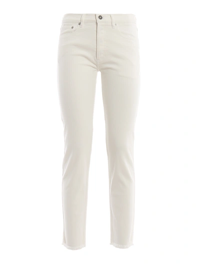 Givenchy Frayed Hem White Jeans
