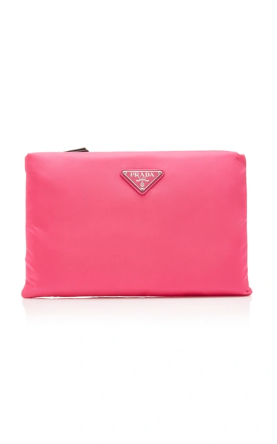 Prada Shell Pouch In Pink