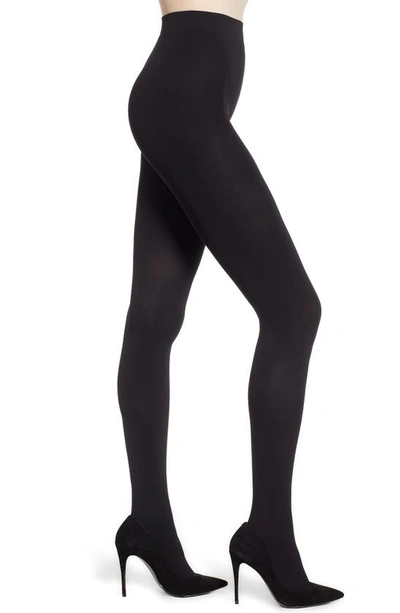Falke 'pure Matte 100' Opaque Tights In Anthracite Melange