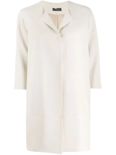 Antonelli Single-breasted Coat In Neutrals