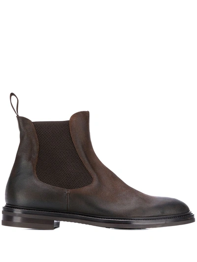 Scarosso Chelsea Boots In Brown