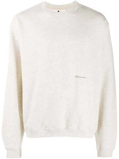 Oamc Printed 'hi' Logo Sweatshirt In White
