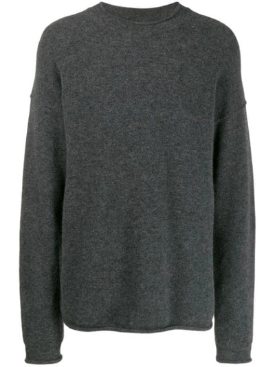 Uma Wang Oversized Knitted Jumper In Grey