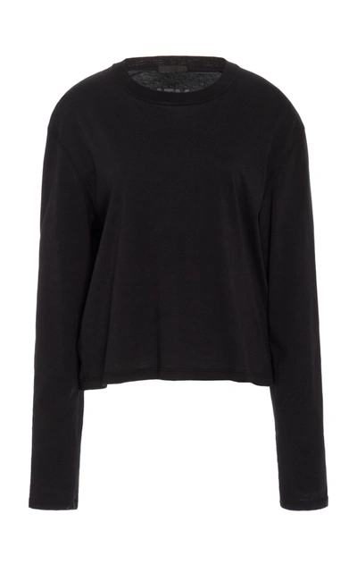 Atm Anthony Thomas Melillo Women's Cashmere Long-sleeve Crewneck In Black