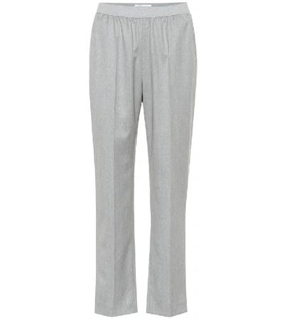 Agnona Wool And Cashmere-blend Pants In Grey