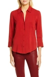 L Agence L'agence Ryan 3/4 Sleeve Blouse In Redstone