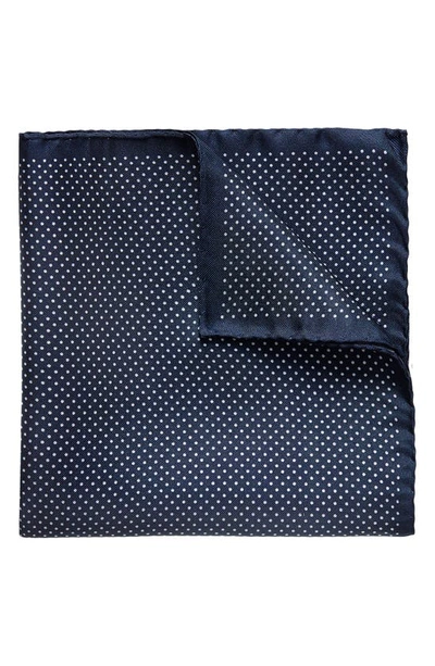 Eton Men's Polka Dot Pocket Square In Blue