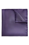 Eton Men's Polka Dot Pocket Square In Purple