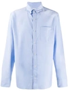Nn07 Levon Button-down Collar Cotton Oxford Shirt In Blue