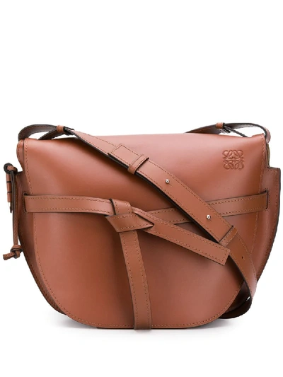 Loewe Gate Xl马鞍包 In Brown