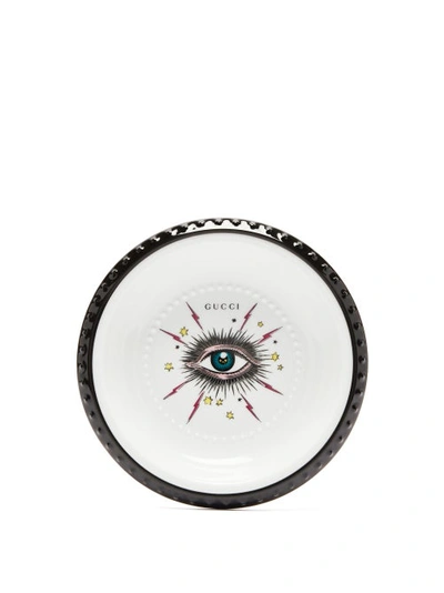 Gucci Star Eye Porcelain Trinket Tray In White