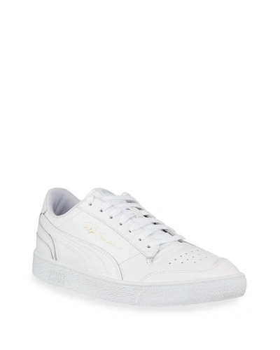 Puma Men's Ralph Sampson Tonal Leather Low-top Sneakers In White
