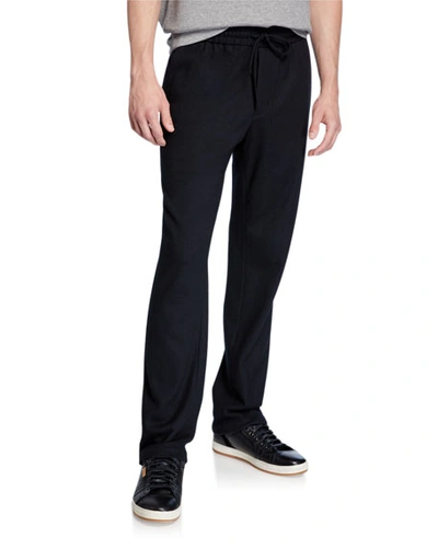 Vince Men's Wool-blend Track Pants In Black