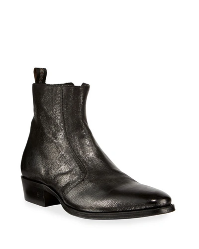 John Varvatos Men's Ludlow Vintage Leather Side-zip Ankle Boots