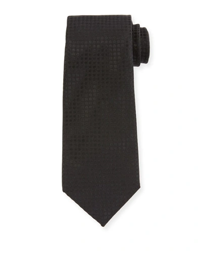 Tom Ford Men's Tonal Dots 8cm Tie, Black