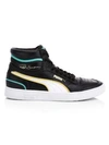 Puma Men's Ralph Sampson Mid Hoops Leather Sneakers In Black