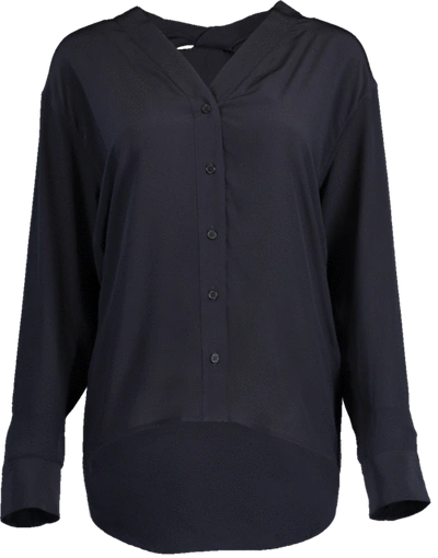 Victoria Beckham V-neck Blouse In Navy