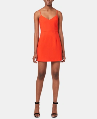 french connection sundae stretch mini dress Whisper V-neck In Flame 95% Polyester 5% Elastane french connection sundae stretch mini