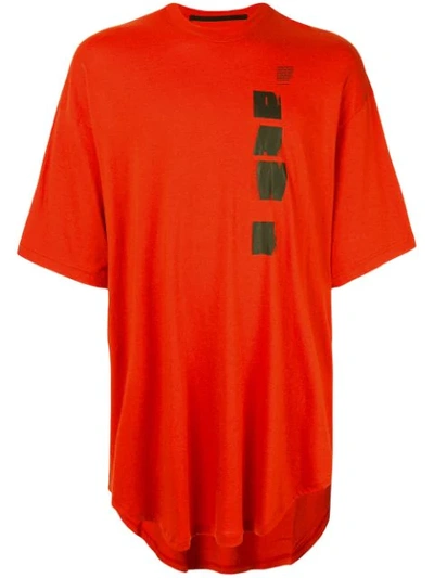Julius 'dawn' Printed T-shirt In Orange