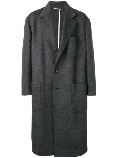 Thom Browne Oversized-mantel Aus Kaschmir In Grey