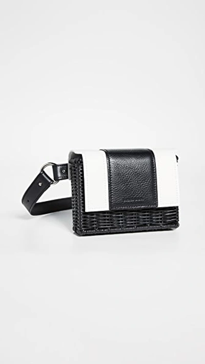 Wicker Wings Tao Belt Bag In Black/white