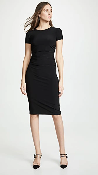 Norma Kamali Kamali Kulture Shirred Dress In Black