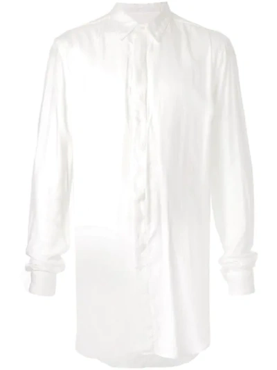 Julius Oversized Long-sleeved Shirt In White