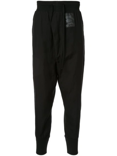 パンツ JULIUS Drop-Crotch Cropped Pants Julius Drop-crotch Track Pants In Black | ModeSens