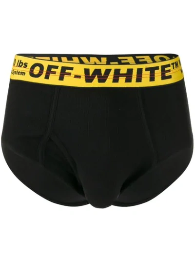 Off-white Industrial Waistband Boxer Briefs In Black