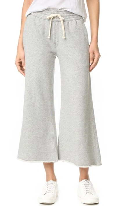 Mother Lounge Roller Crop Fray Pant In Sweatin' | ModeSens