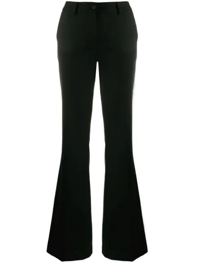 P.a.r.o.s.h Flared Tailored Trousers In Black
