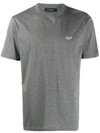 Ermenegildo Zegna Logo Embroidered T-shirt In Grey