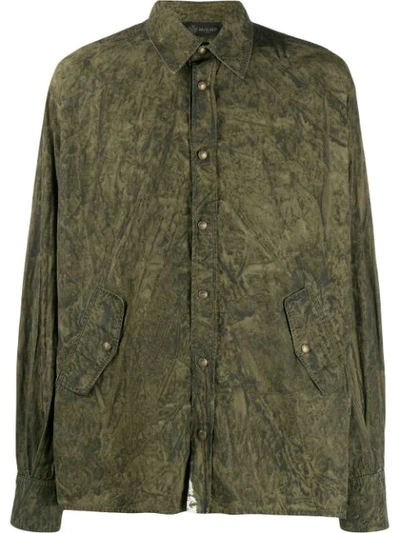 Mr & Mrs Italy Coated Shirt In Green