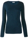 P.a.r.o.s.h Round Neck Jumper In Blue