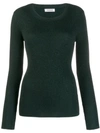 P.a.r.o.s.h Round Neck Jumper In Green
