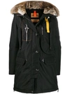 Parajumpers Hooded Puffer Jacket In Black