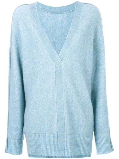 3.1 Phillip Lim / フィリップ リム V-back Sweater In Blue