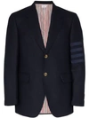 Thom Browne Single-breasted Stripe Wool Blazer In Blue