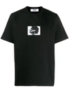 Msgm Portrait Logo T-shirt In Black