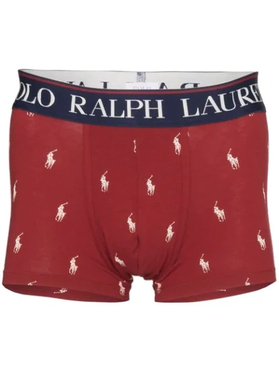 Polo Ralph Lauren Boxershorts Mit Logo-print - Rot In Red