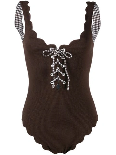 Marysia Knit One-piece Swimsuit In Brown