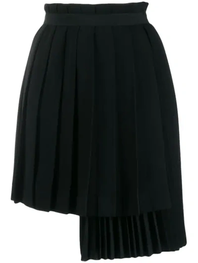 Ermanno Scervino Wrap Pleated Skirt In Black