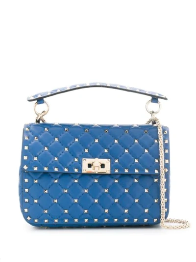 Valentino Garavani Rockstud Hand Bag In Blue