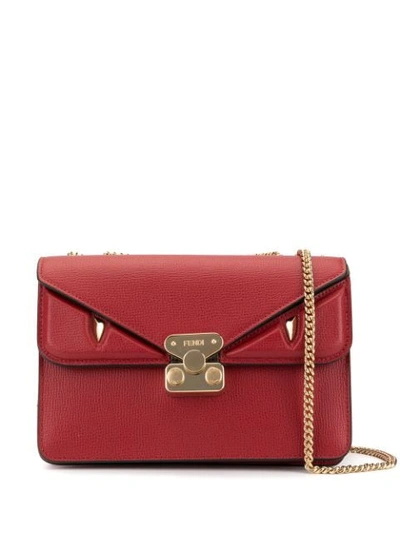 Fendi Medium Bag Bugs Crossbody Bag In Red