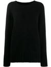 Maison Margiela Oversized Knitted Sweater In Black