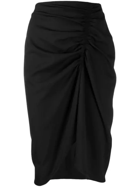 8pm Bellatrix Draped Skirt In Black | ModeSens