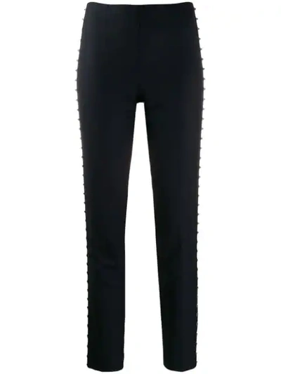 P.a.r.o.s.h Stud Trimmed Trousers In Blue